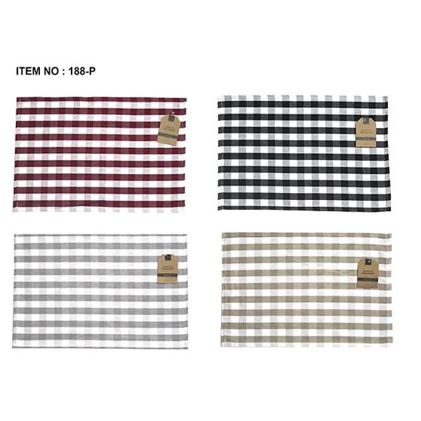 Placemat Buffalo Plaid Assorted