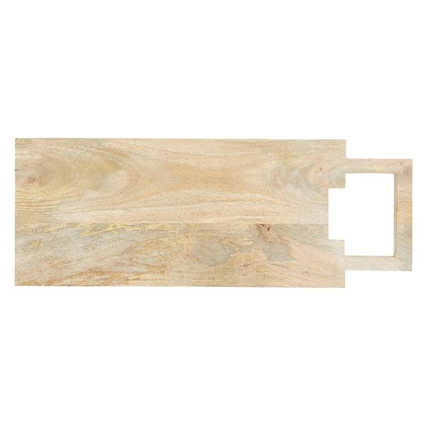 Charcuterie Board Square with Handle Light Wash