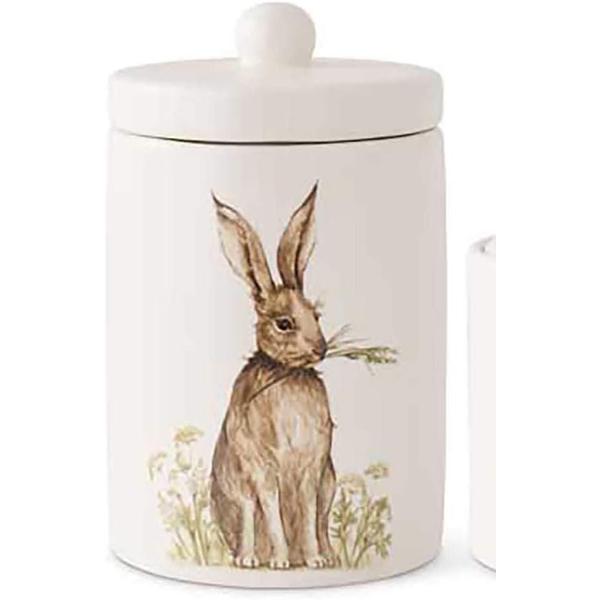 Canister Ceramic with Bunny Large