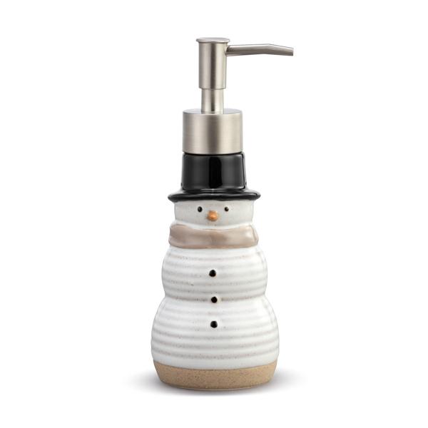 Soap Pump Snowman Ceramic