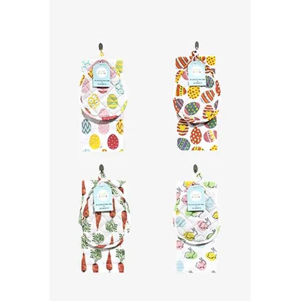 Towel Potholder Set Assorted
