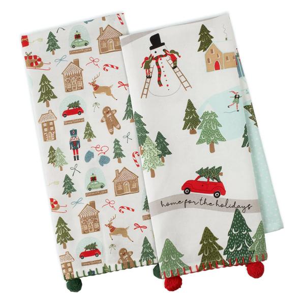 Towel North Pole Print Assorted