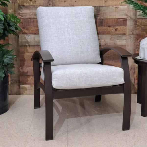 Belle Isle Cushion Arm Chair - Charter Silk