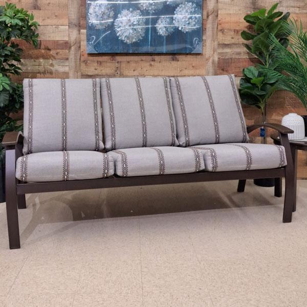 Belle Isle Cushion 3-Seat Sofa - Guru Walnut
