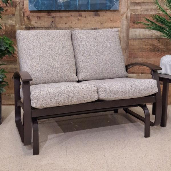 Belle Isle Cushion 2-Seat Loveseat Glider - Restore Sparrow