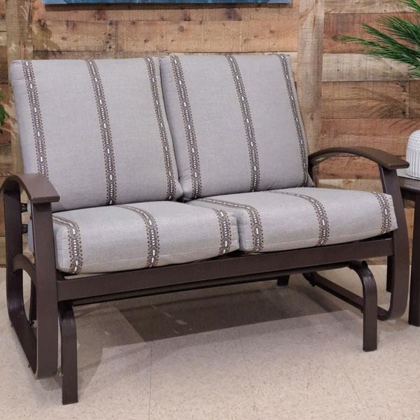 Belle Isle Cushion 2-Seat Loveseat Glider - Guru Walnut