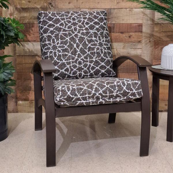 Belle Isle Cushion Arm Chair - Arda II Bark