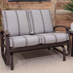 Belle Isle Cushion 2-Seat Loveseat Glider - Guru Walnut