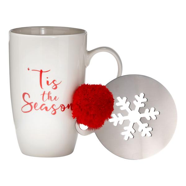 Mug and Stencil Set Tis Season