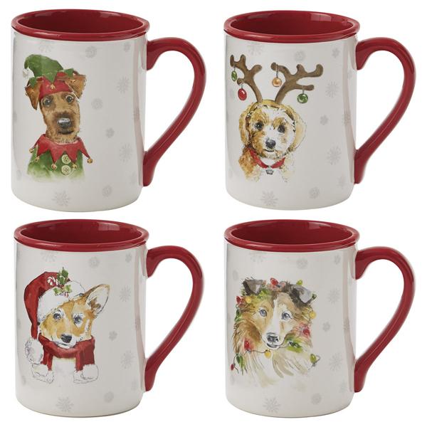 Mug Holiday Paws Assorted