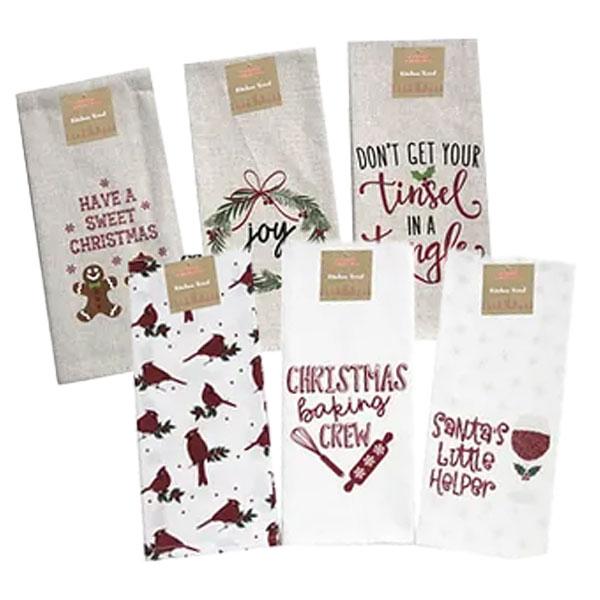 Towel Christmas Cheer Saying 6A