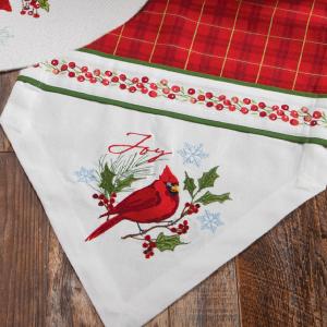 Tablerunner Cardinal And Holly