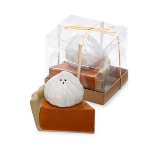 Pumpkin Pie Whipped Cream Salt & Pepper Shakers 