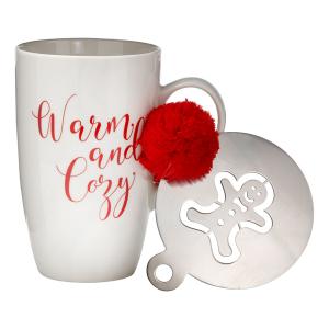 Mug and Stencil Set Warm Cozy