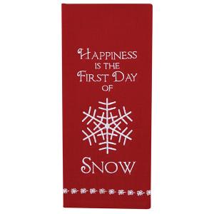 Towel Happiness Snow