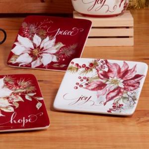 Plate Canape Winters Joy - 6in