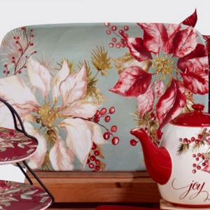 Platter Rectangle Winters Joy - 14in x 10in