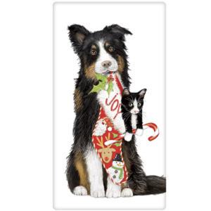 Towel Collie Cat Stocking