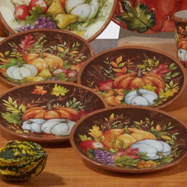 Plate Dessert Harvest Blessings - 9in