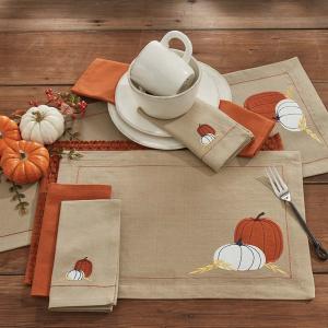 Pumpkin Applique Placemat