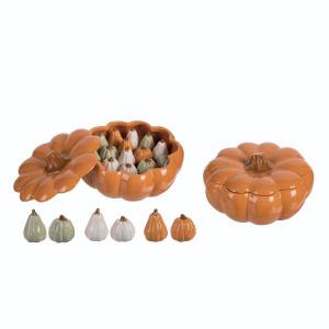 Dolomite Pumpkins Salt & Pepper Shakers 