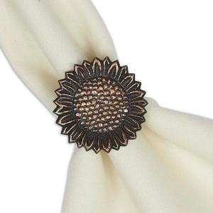 Sunflower Brass Napkin Ring 