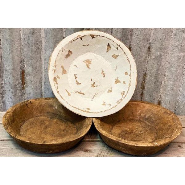 Wood Round Bowl Small