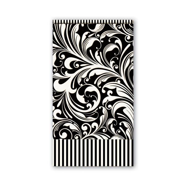 Michel Design Works Black Florentin Hostess Napkins