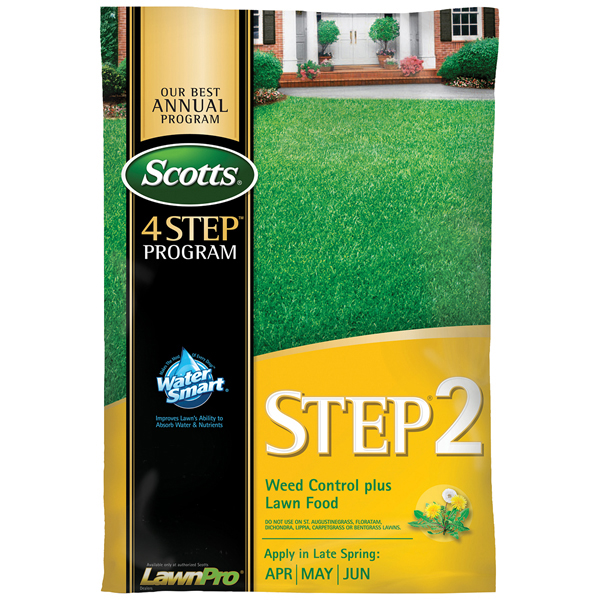 Scotts Step 2 Weed Control Fertilizer- covers 5,000 sqft 