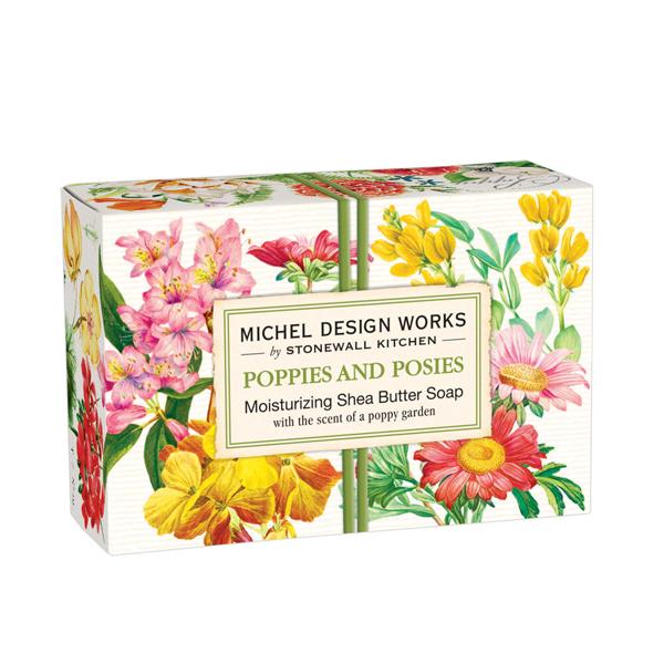 Michel Design Works Poppies And Posie Boxed Soap