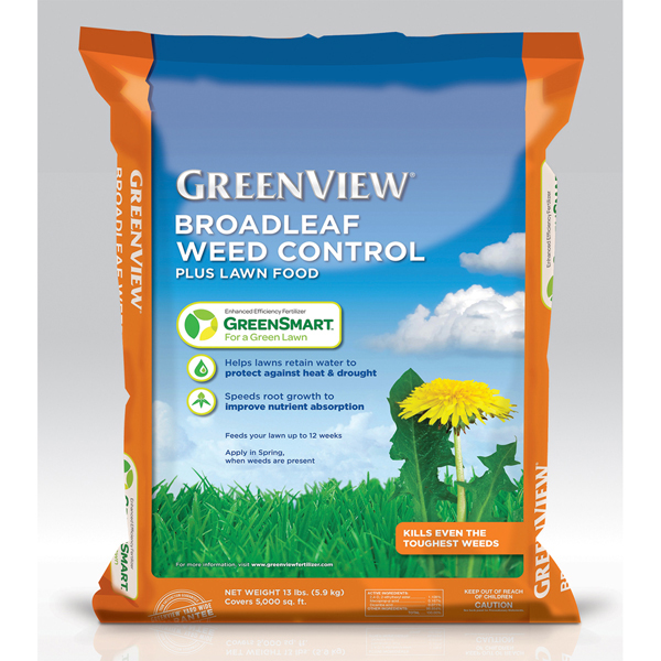 Greenview Broadleaf Weed Control + Fertilizer - 15,000 sqft coverage