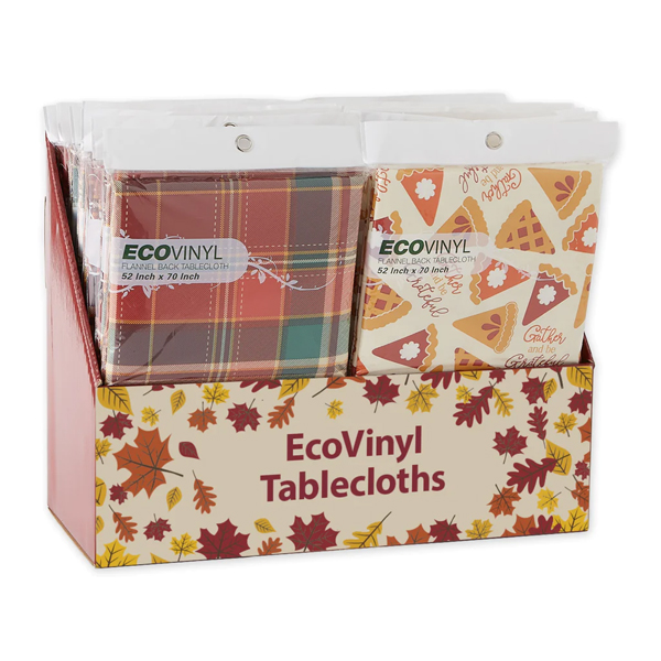 Fall Vinyl Tablecloth - Assorted