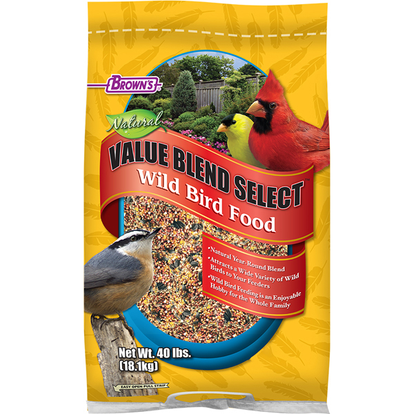 Brown's Value Blend Select Bird Food - 40 lb