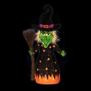 Witch Wire Form with 70 Lights - 42in