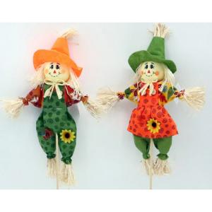 Scarecrow Green/Orange - 24in Assorted