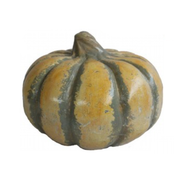 Ceramic Pumpkin Squashed small