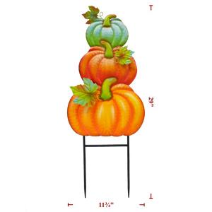 Stake Stack Pumpkin Tri Color