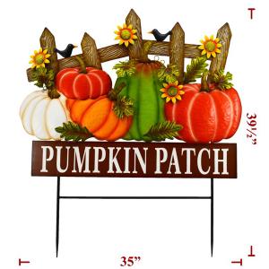 Stake Pumpkin Patch with Fence