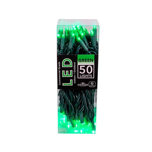 LED String 5mm 50 Lights - Green