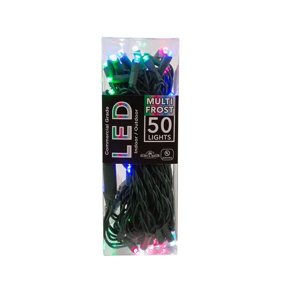 LED String Frosted 5mm 50 Lights - Green