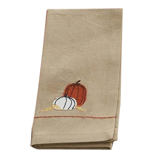 Pumpkin Applique Napkin