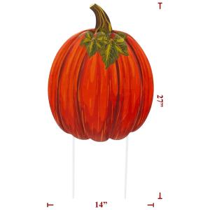 Stake Pumpkin Dark Orange