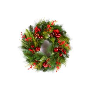 Hampton With Berries Wreath - 24in