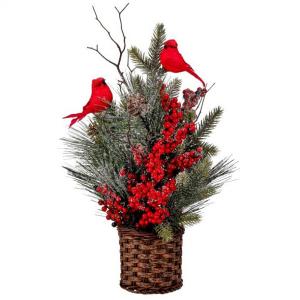 Potted Tree Snow Berry With Cards