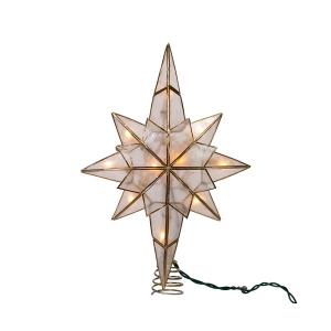 Tree Topper Star Capiz 10 Lights