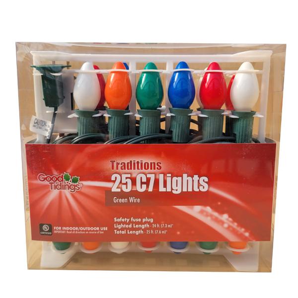 C7 String 25 Lights - Ceramic Multi