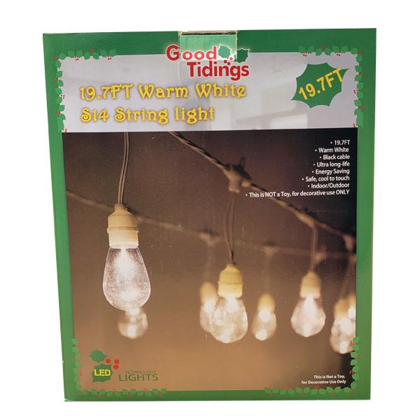 Novelty Cafe String Of 14 Lights - Warm White