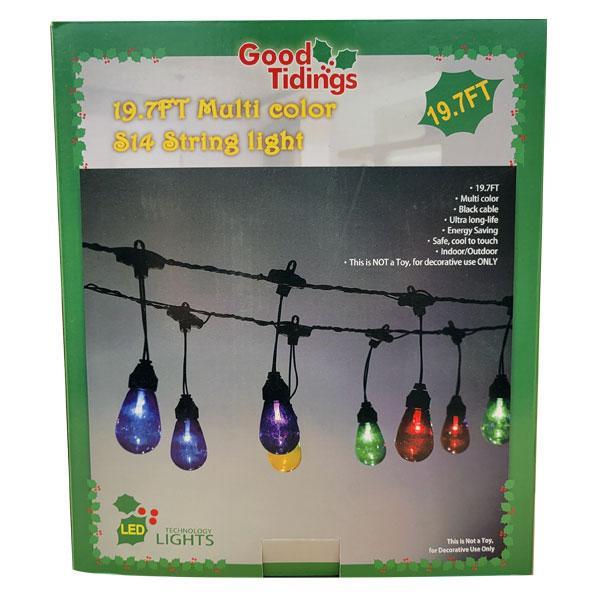 Novelty Cafe String Of 14 Lights - Multi