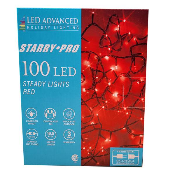 LED Starry Micro 3mm 100 Lights - Red