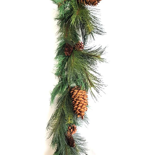 Sugar Pinecones 6ft Deluxe Garland